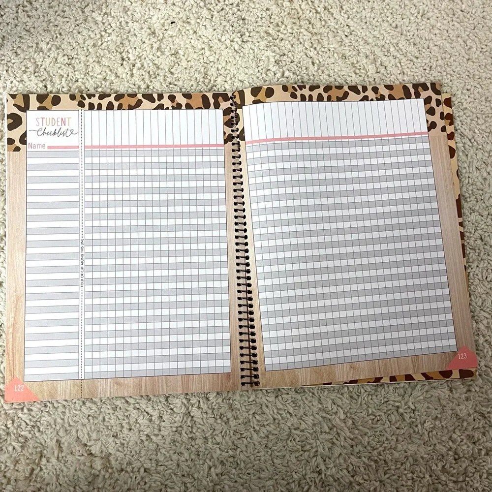 Animal Print Teacher Planner